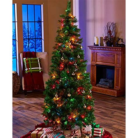 pre lit christmas tree multicolor lights